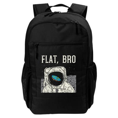 Flat Bro Astronaut Space Funny Earth Conspiracy Theory Gift Daily Commute Backpack