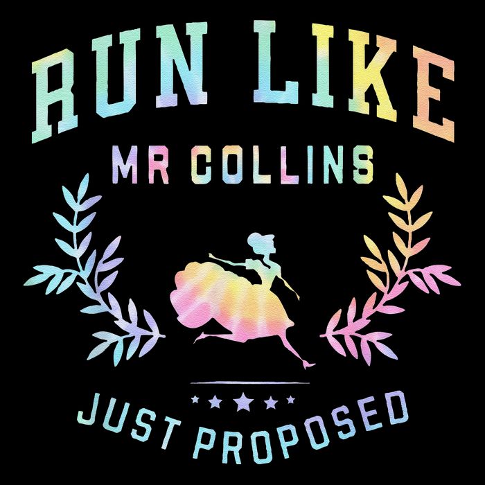 Funny Books And Running Run Like Mr Collins Just Proposed Flat Bill Trucker Hat
