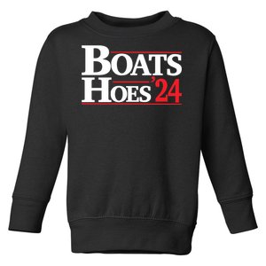 Funny Boats And Hoes 2024 Election Day Toddler Sweatshirt