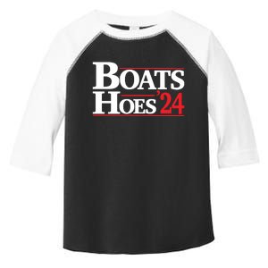 Funny Boats And Hoes 2024 Election Day Toddler Fine Jersey T-Shirt