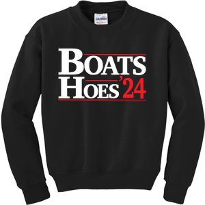 Funny Boats And Hoes 2024 Election Day Kids Sweatshirt