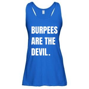 Funny Burpees Are The Devil Funny Gift Gift Ladies Essential Flowy Tank