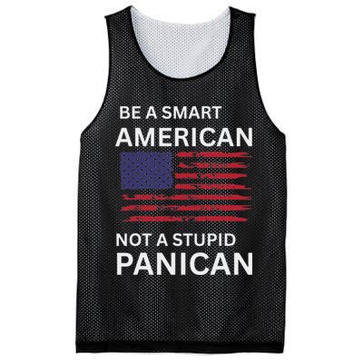 Funny Be A Smart American Not A Stupid Panican Mesh Reversible Basketball Jersey Tank