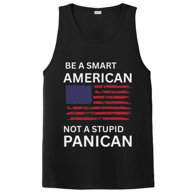 Funny Be A Smart American Not A Stupid Panican PosiCharge Competitor Tank