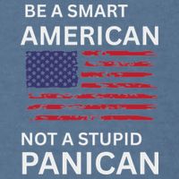 Funny Be A Smart American Not A Stupid Panican Garment-Dyed Sweatshirt