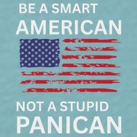 Funny Be A Smart American Not A Stupid Panican Sueded Cloud Jersey T-Shirt