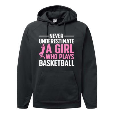 Funny Basketball Art For Basketball Player Performance Fleece Hoodie