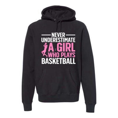 Funny Basketball Art For Basketball Player Premium Hoodie