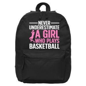 Funny Basketball Art For Basketball Player 16 in Basic Backpack