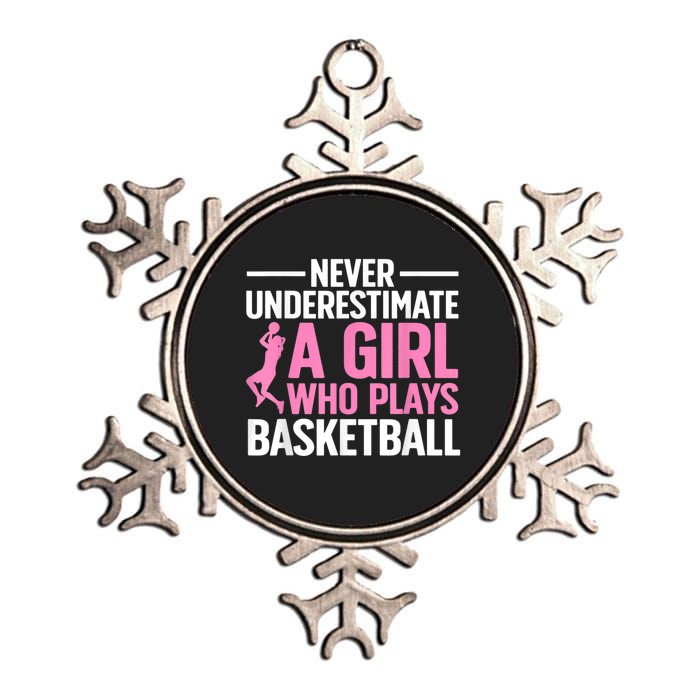 Funny Basketball Art For Basketball Player Metallic Star Ornament