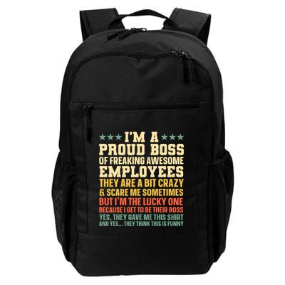 Funny Boss Art Dad Mom Boss Appreciation Day Cute Gift Backpack