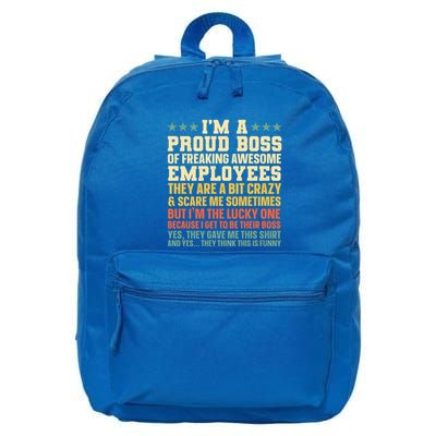 Funny Boss Art Dad Mom Boss Appreciation Day Cute Gift 16 in Basic Backpack