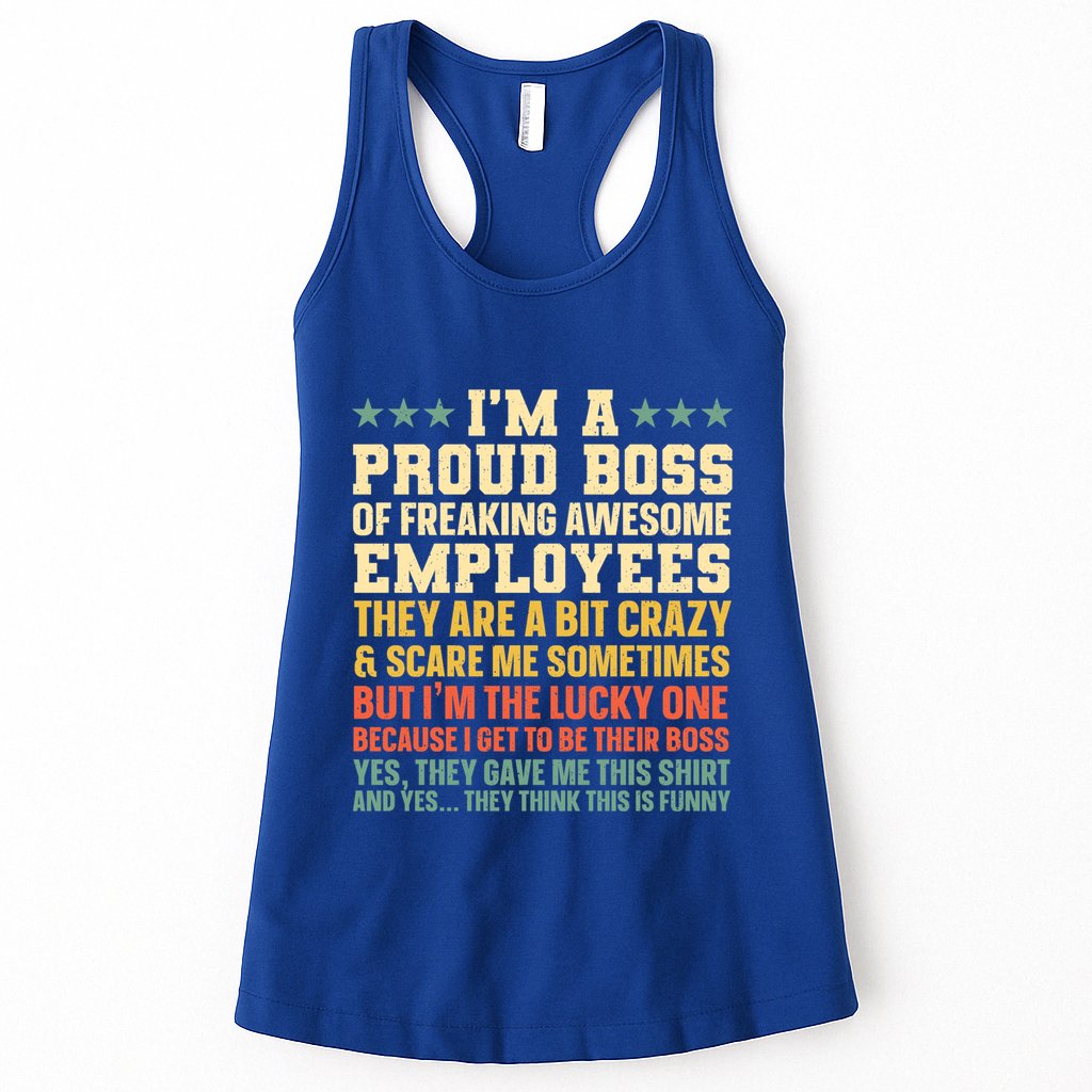 Funny Boss Art Dad Mom Boss Appreciation Day Cute Gift Womens Tank Top