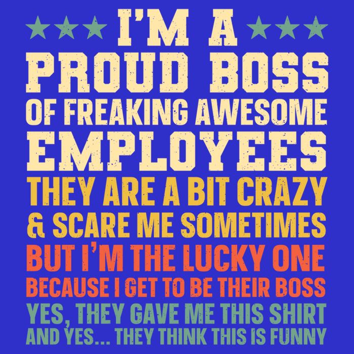 Funny Boss Art Dad Mom Boss Appreciation Day Cute Gift Women's V-Neck T-Shirt