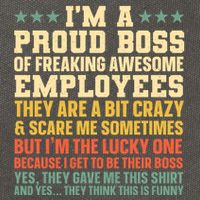 Funny Boss Art Dad Mom Boss Appreciation Day Cute Gift Cotton Canvas Backpack