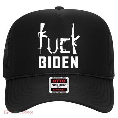 FJB, Lets Go Brandon, Anti Biden, Fuck Biden High Crown Mesh Back Trucker Hat