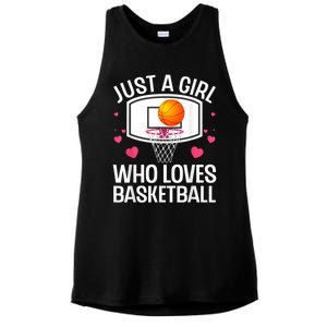 Funny Basketball Art For Women College Basketball Lover Ladies PosiCharge Tri-Blend Wicking Tank