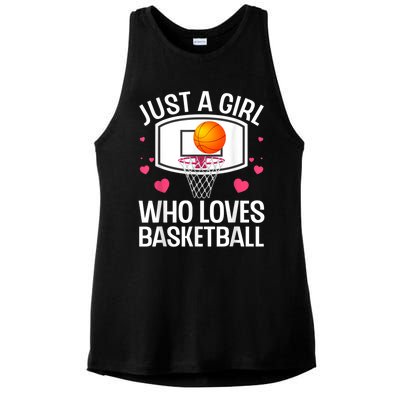 Funny Basketball Art For Women College Basketball Lover Ladies PosiCharge Tri-Blend Wicking Tank