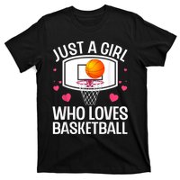 Funny Basketball Art For Women College Basketball Lover T-Shirt