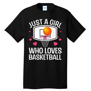 Funny Basketball Art For Women College Basketball Lover Tall T-Shirt