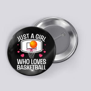 Funny Basketball Art For Women College Basketball Lover Button