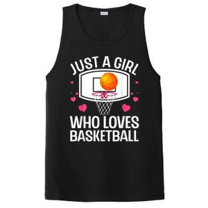 Funny Basketball Art For Women College Basketball Lover PosiCharge Competitor Tank