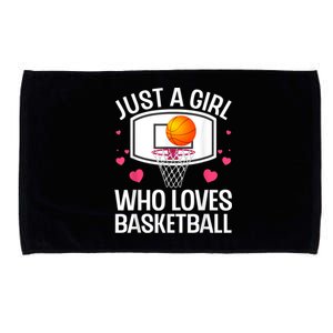 Funny Basketball Art For Women College Basketball Lover Microfiber Hand Towel