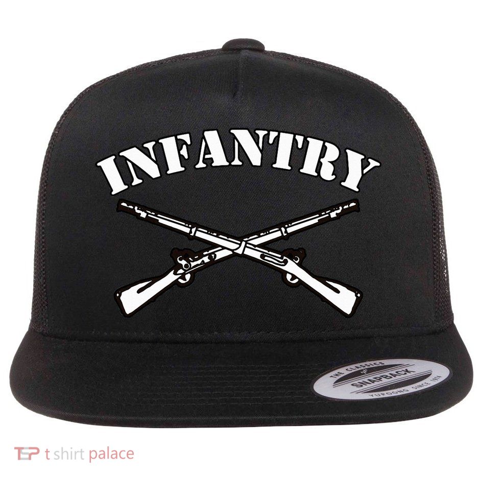 Fort Benning Army Infantry Crossed Rifles Flatbill Hat