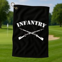 Fort Benning Army Infantry Crossed Rifles Golf Towel