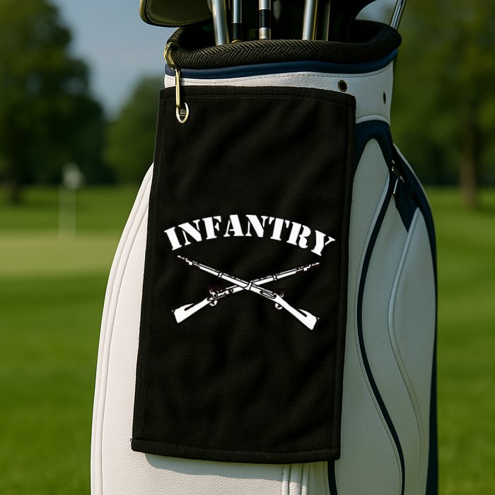 Fort Benning Army Infantry Crossed Rifles Golf Towel