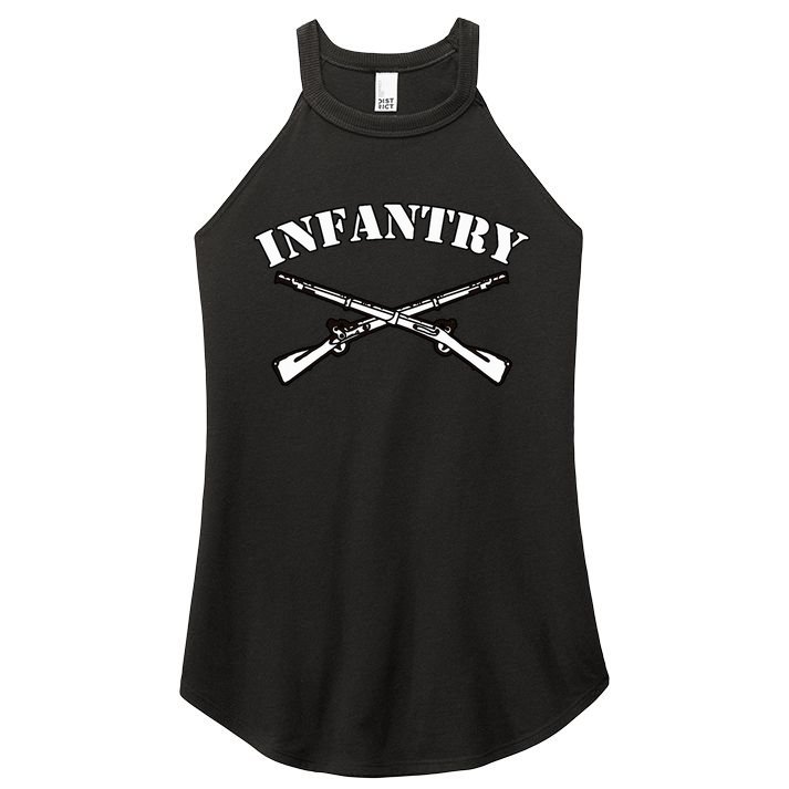 Fort Benning Army Infantry Crossed Rifles Women's Perfect Tri Rocker Tank