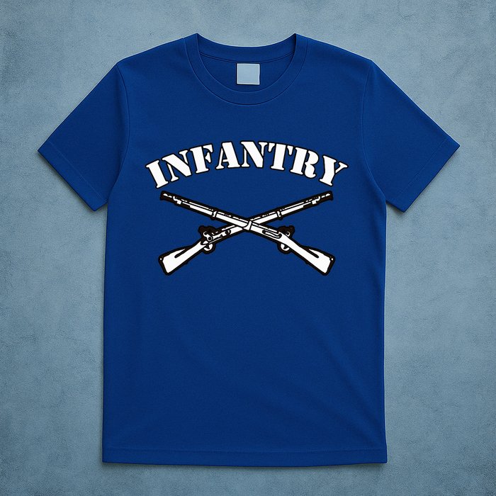 Fort Benning Army Infantry Crossed Rifles T-Shirt