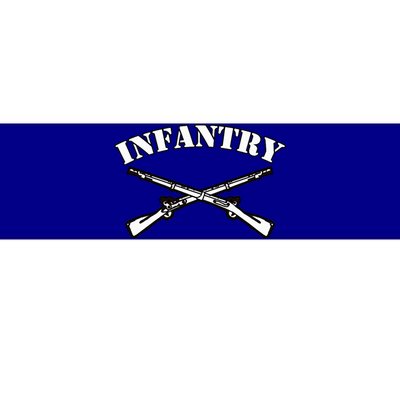 Fort Benning Army Infantry Crossed Rifles Bumper Sticker