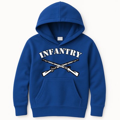 Fort Benning Army Infantry Crossed Rifles Kids Hoodie
