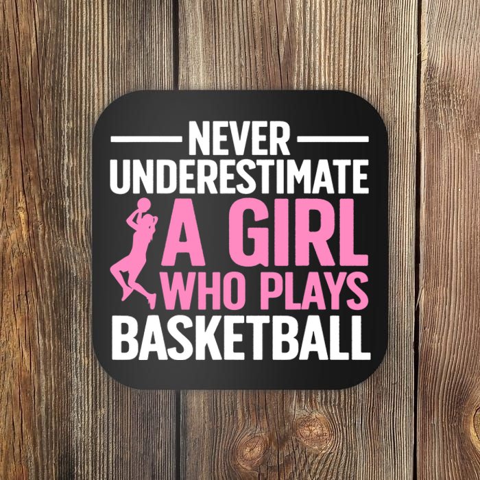 Funny Basketball Art For Teens Basketball Player Coaster