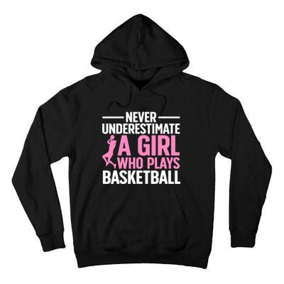 Funny Basketball Art For Teens Basketball Player Tall Hoodie