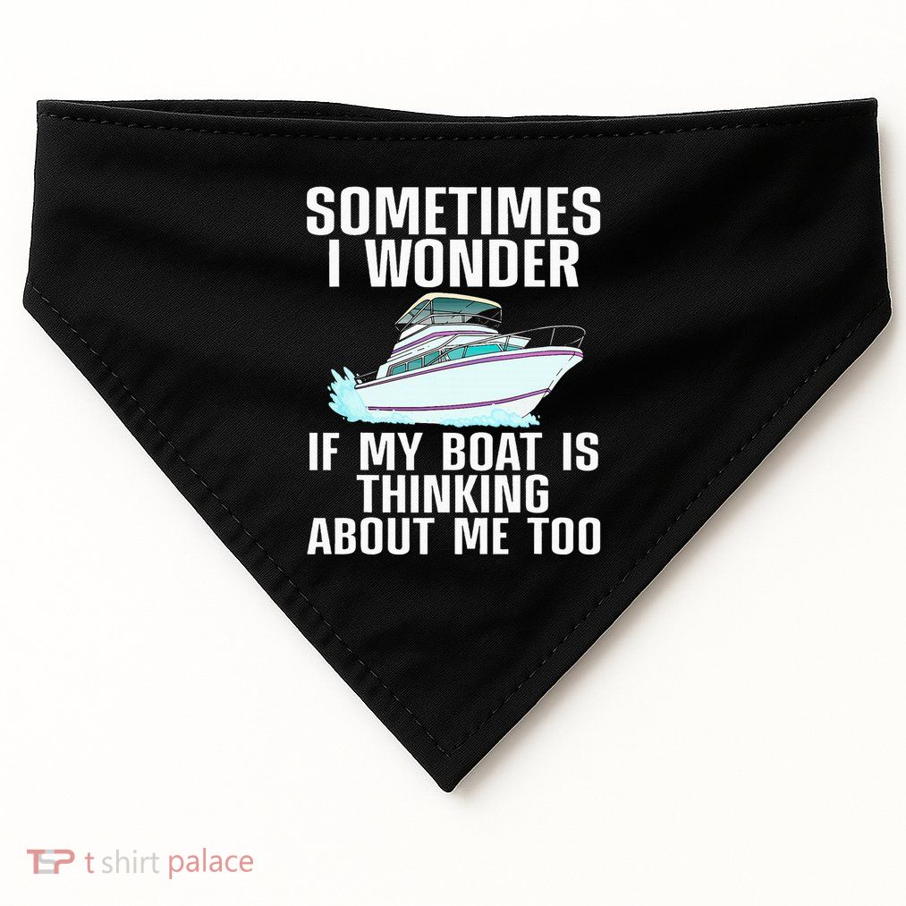 Funny Boat Art Boating Watercraft Boat Owner USA-Made Doggie Bandana