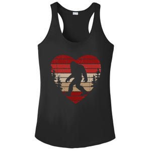 Funny Bigfoot Armwrestling Sasquatch Arm Wrestler Ladies PosiCharge Competitor Racerback Tank