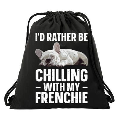 French Bulldog Art French Bulldog Frenchie Drawstring Bag