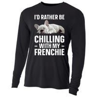 French Bulldog Art French Bulldog Frenchie Cooling Performance Long Sleeve Crew