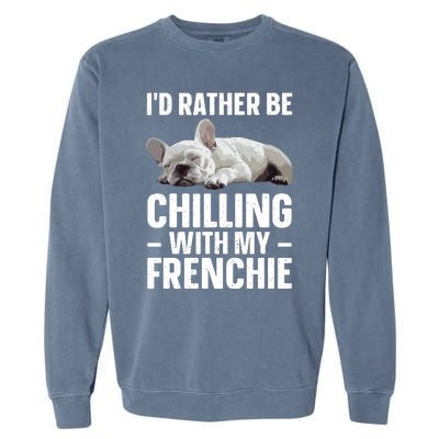 French Bulldog Art French Bulldog Frenchie Garment-Dyed Sweatshirt