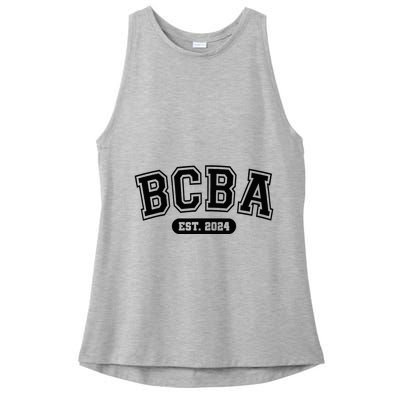 Future Behavior Analyst Bcba In Progress Training Est 2024 Ladies PosiCharge Tri-Blend Wicking Tank