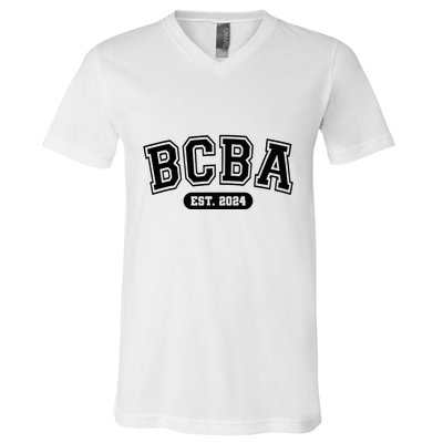 Future Behavior Analyst Bcba In Progress Training Est 2024 V-Neck T-Shirt