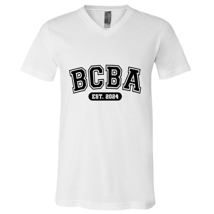 Future Behavior Analyst Bcba In Progress Training Est 2024 V-Neck T-Shirt