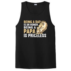 Father´s Being A Dad Is An Honor Being A Papa Is Priceless Gift PosiCharge Competitor Tank