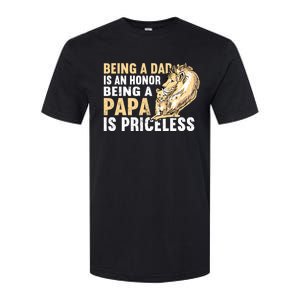 Father´s Being A Dad Is An Honor Being A Papa Is Priceless Gift Softstyle CVC T-Shirt