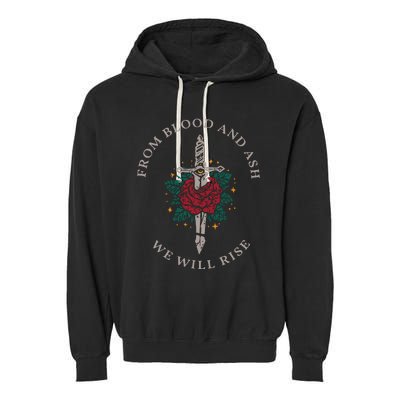 From Blood And Ash Sweatshirt We Will Rise Sweater Book Garment-Dyed Fleece Hoodie