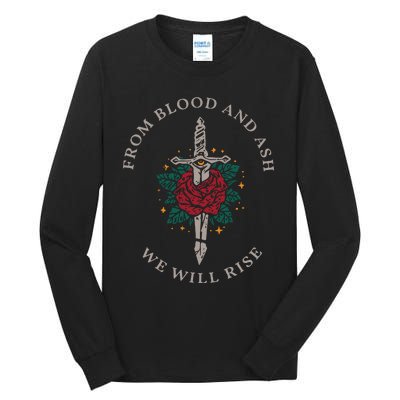 From Blood And Ash Sweatshirt We Will Rise Sweater Book Tall Long Sleeve T-Shirt