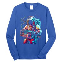 Funky Boombox Astronaut In Space Graphic And Teens Gift Long Sleeve Shirt