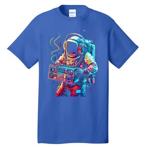 Funky Boombox Astronaut In Space Graphic And Teens Gift Tall T-Shirt